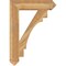 Ekena Millwork Merced Arts & Crafts Rough Sawn Bracket, Western Red Cedar, 6"W x 30"D x 42"H BKT06X30X42MRC03RWR - alternate 2